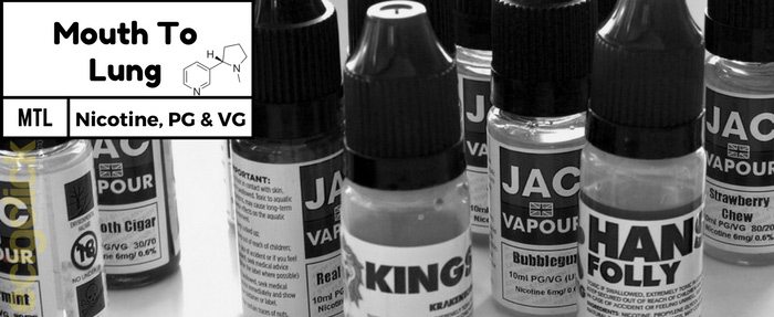 Mouth to lung Which pg vg and nicotine strength to use