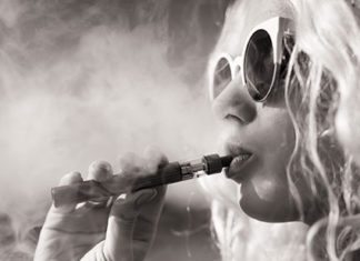 Woman Vaping E Cig