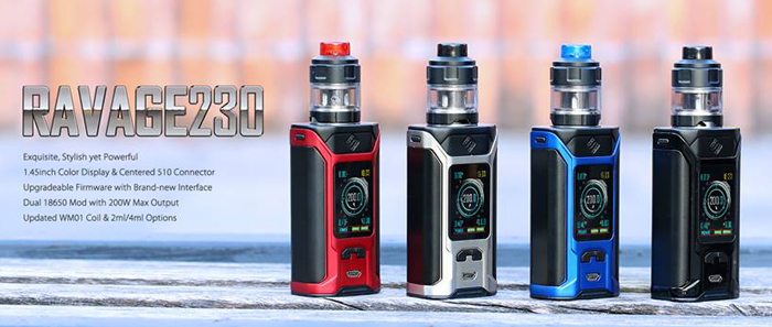 Wismec Sinuous Ravage 230 with Gnome Evo Tank Preview | Ecigclick