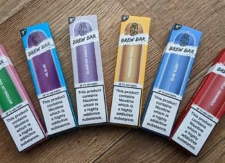 Ohm Brew Brew Bar disposable e-cig range image