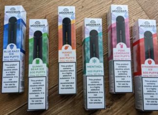 Nebulos Vape MoodBar main disposable vape range