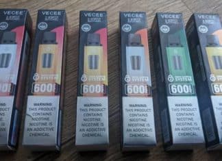 Vecee LUKE disposable vape range