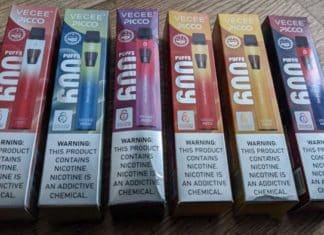 Vecee Picco range of disposable vapes