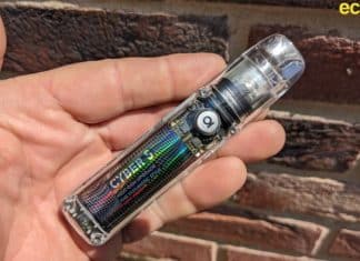 Aspire Cyber S pod kit hand check image