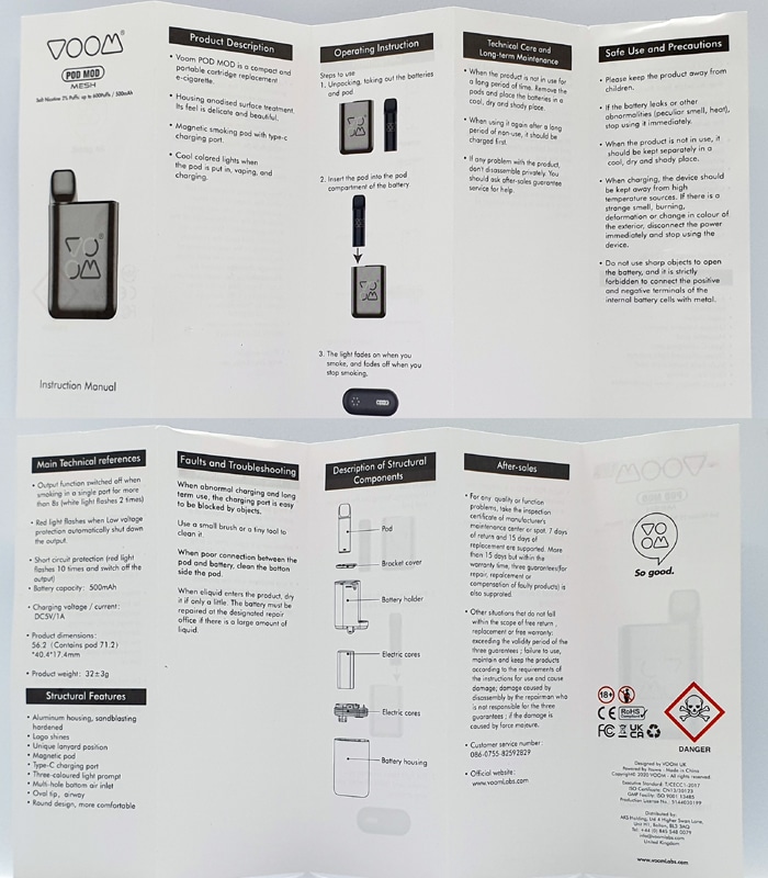 Voom pod mod instructions