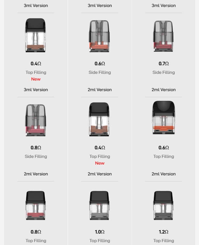 xros pro pod options