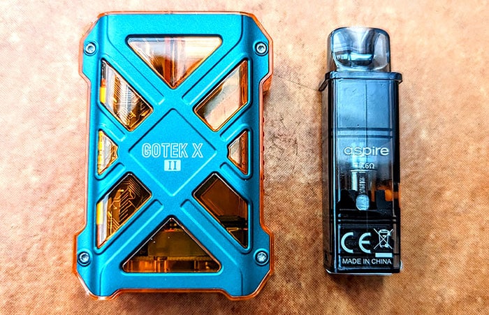 aspire gotek X II battery and pod