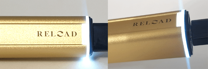 gold bar reload LED indicator