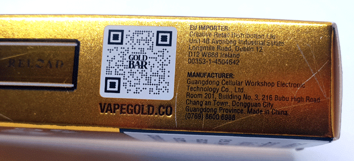 gold bar reload box qr code