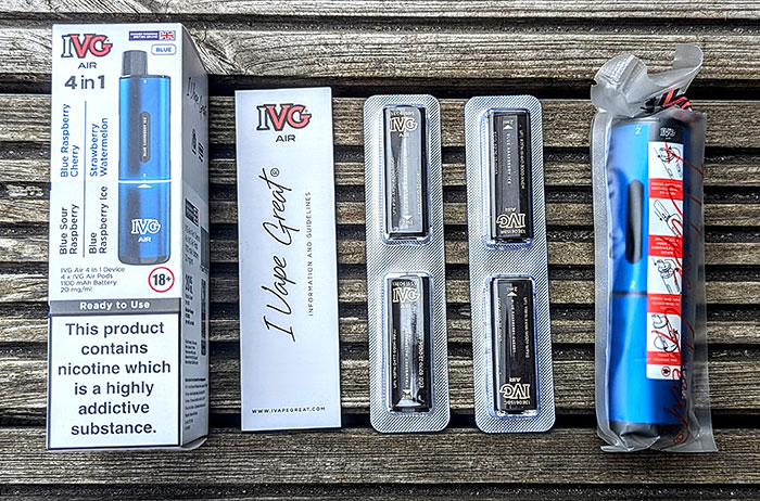 IVG Air 4 in 1 Review - Reusable Convenience with Four Flavors On-the-Go -  Ecigclick