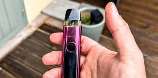 Geekvape Wenax Q Pro in hand