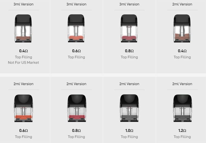 XROS 4 nano pod options