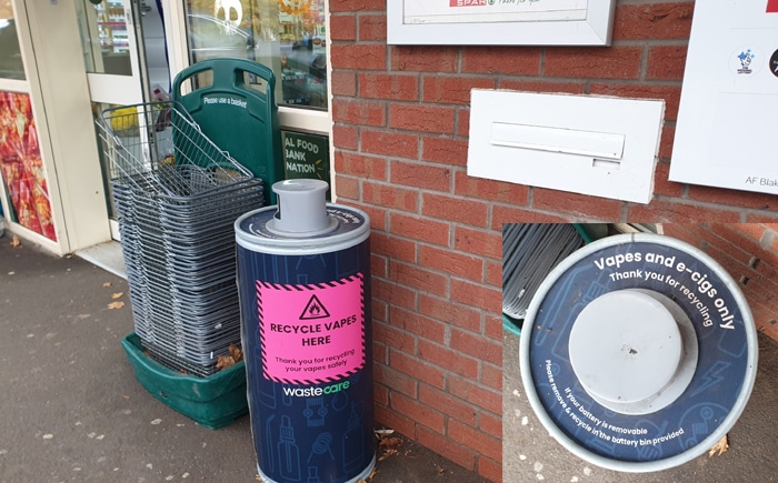 disposable vape bin Telford