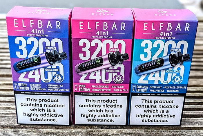 elfbar 4in1 flavours