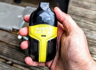 insta max 20k vape in hand