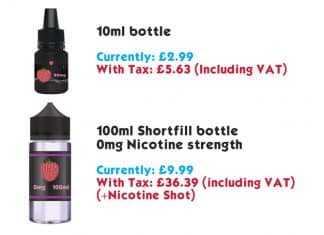 vape tax october 2024 inc vat