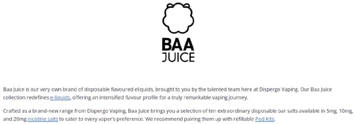 baa juice about