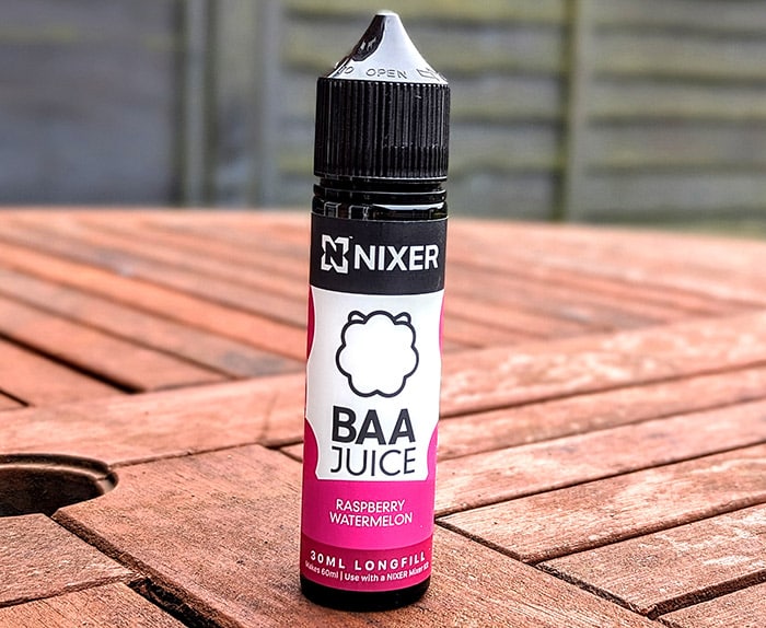 nixer x baa juice raspberry watermelon