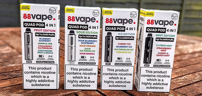 88vape quad flavours