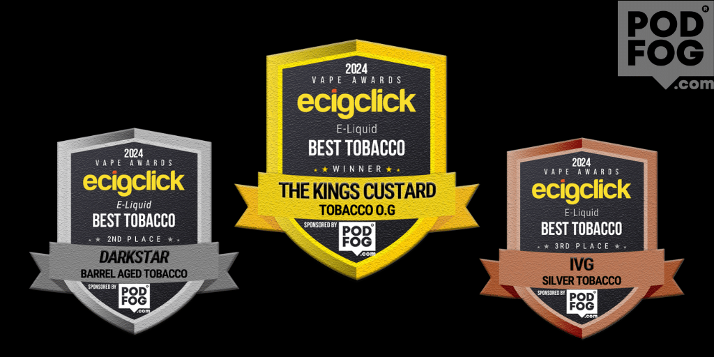 Best tobacco e-liquid award winners 2024