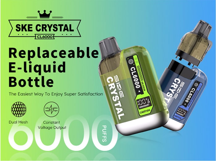 ske crystal cl6000 replaceable eliquid bottle