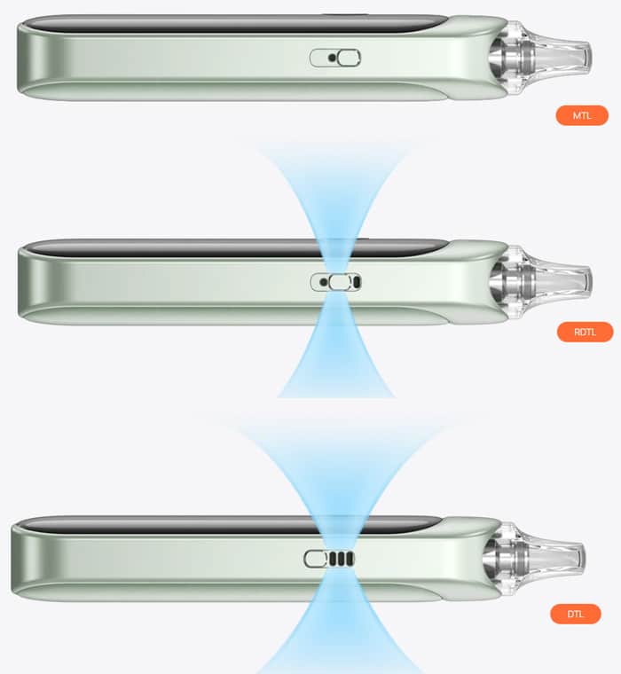 aspire pixo airflow adjustment