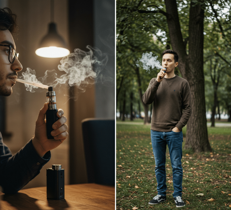 Vaping Indoors vs. Outdoors